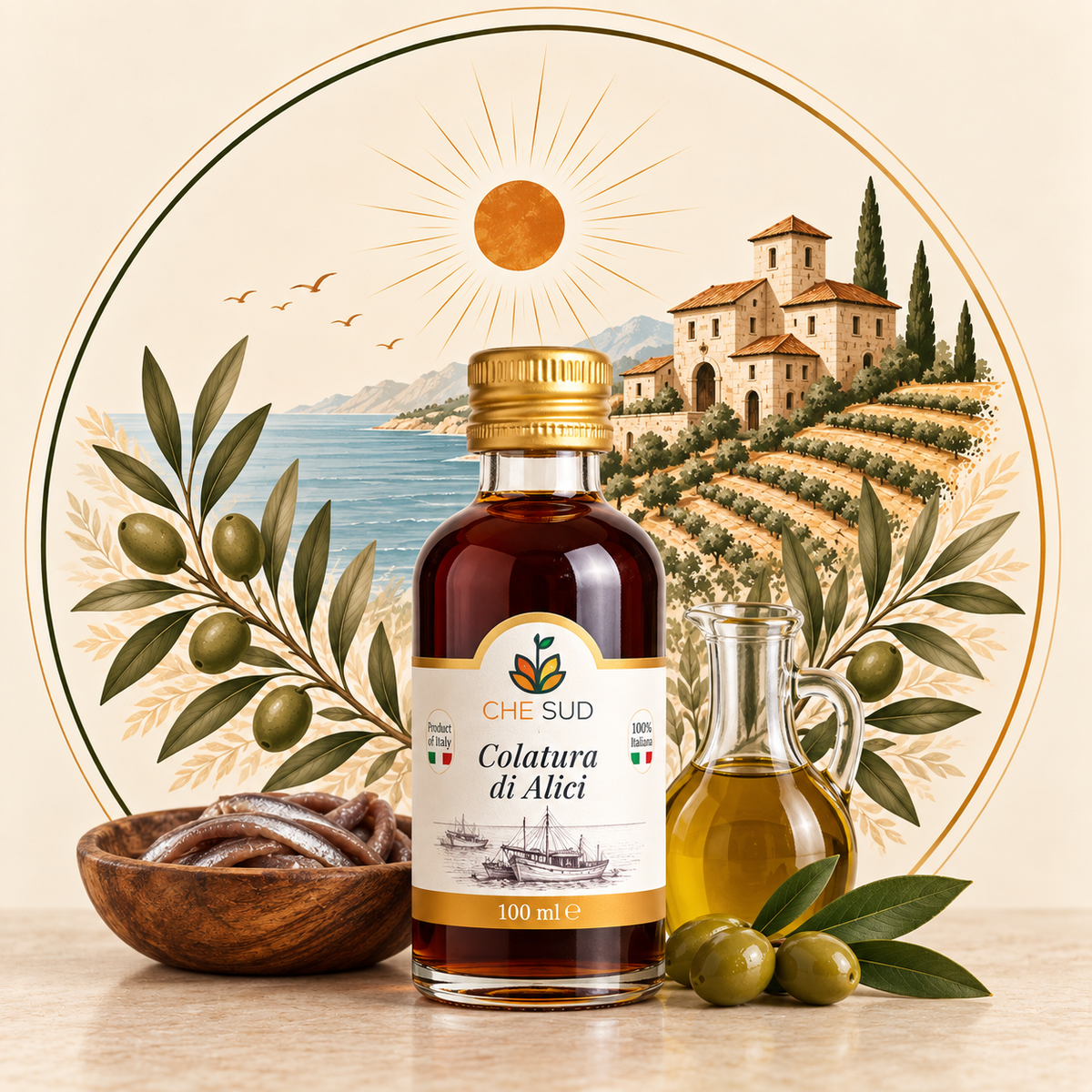 CHE SUD Huile d’anchois 100ml