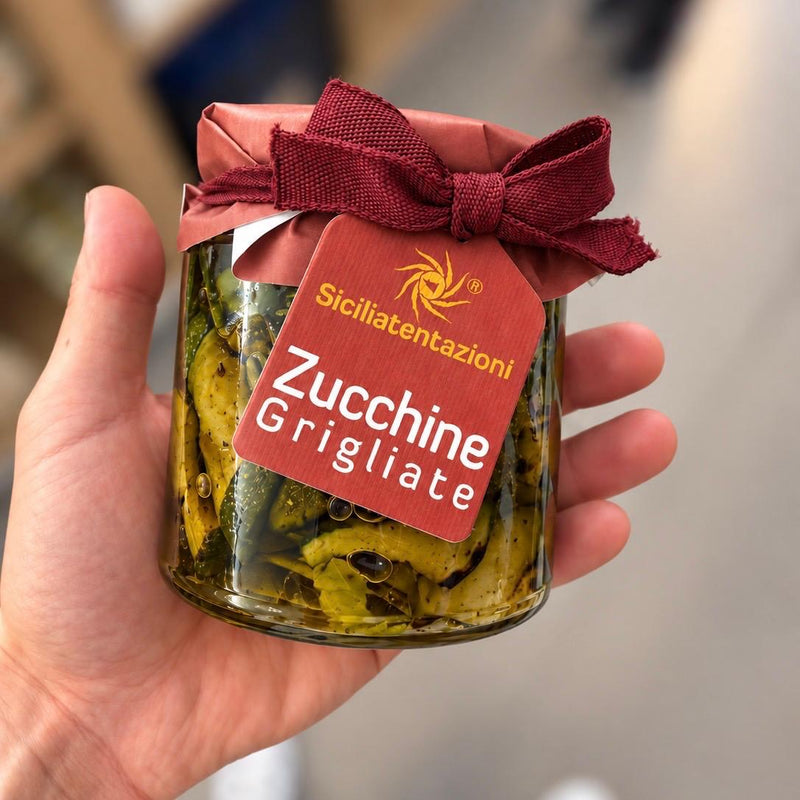 Pot de courgettes grillées siciliennes
