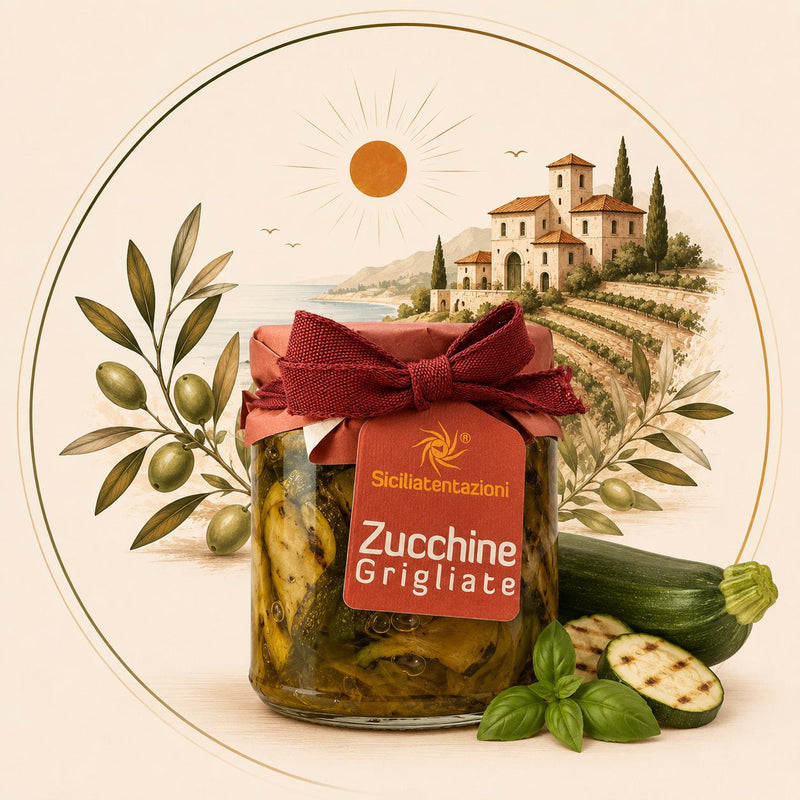 Courgettes grillées siciliennes