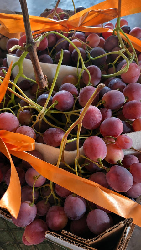 Raisin rouge en cagette